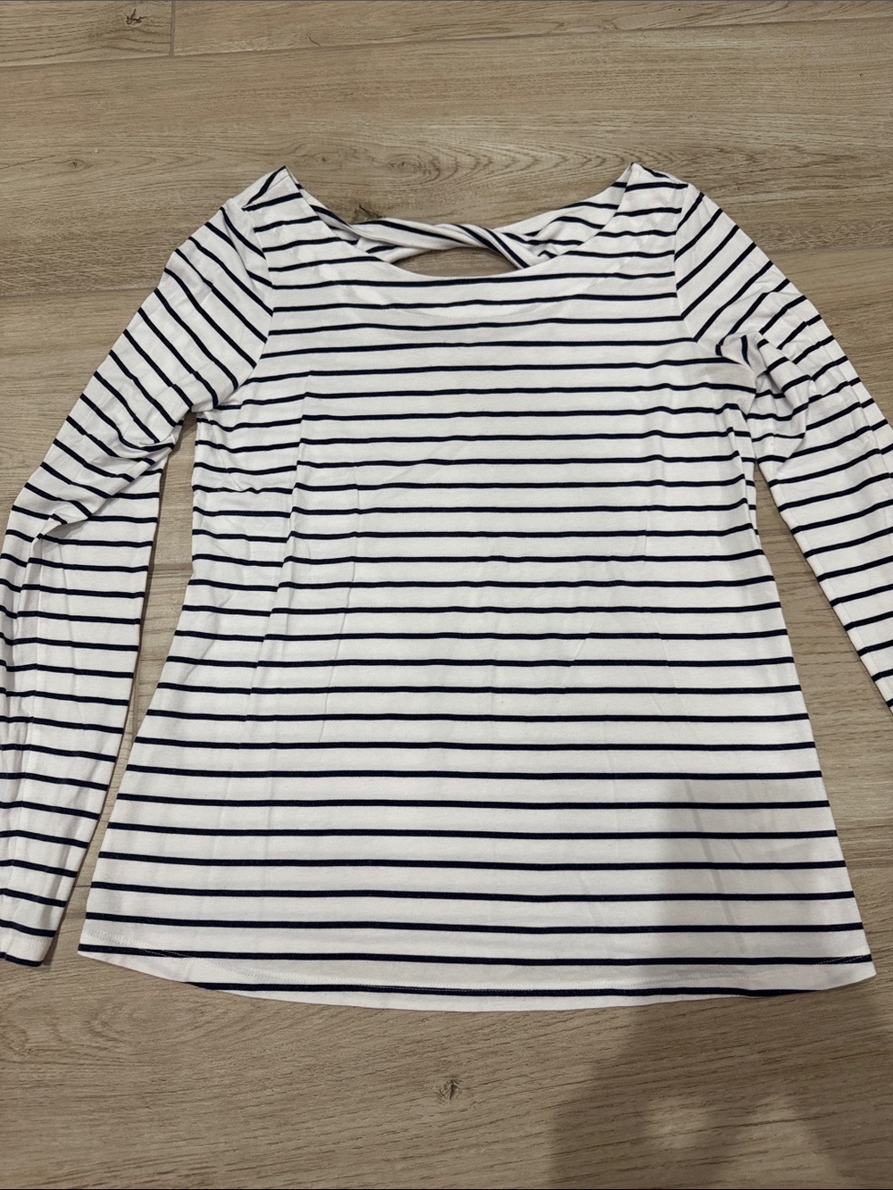 Lilly Pulitzer Navy and White Striped Shirt Size Medium